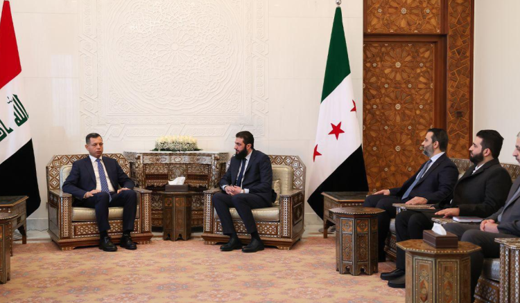 الشرع يجتمع مع  رئيس جهاز المخابرات العراقية