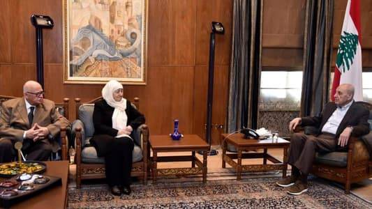 بري يبحث مع بهية الحريري والسعودي في الأوضاع العامة