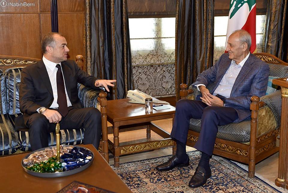 بري يتابع التطورات مع بوصعب ووزير العدل والسفير القطري في لبنان