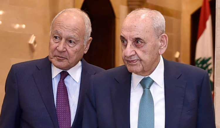 بري يبحث مع أبو الغيط في الاوضاع