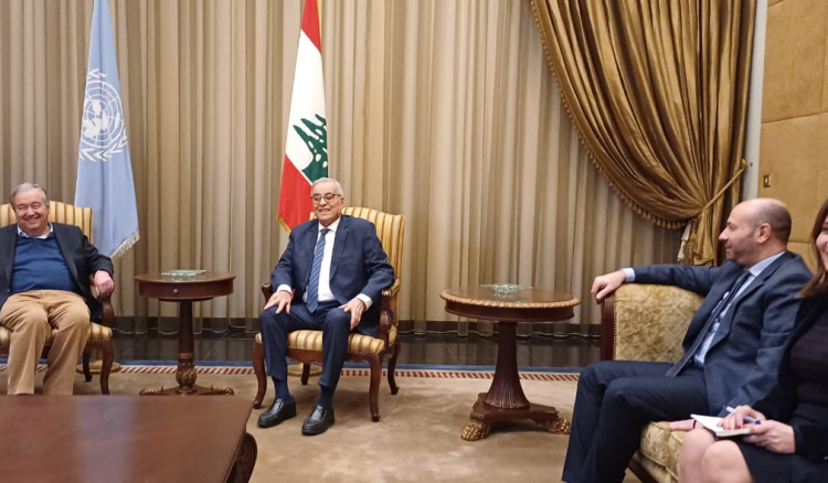 غوتيريش في بيروت