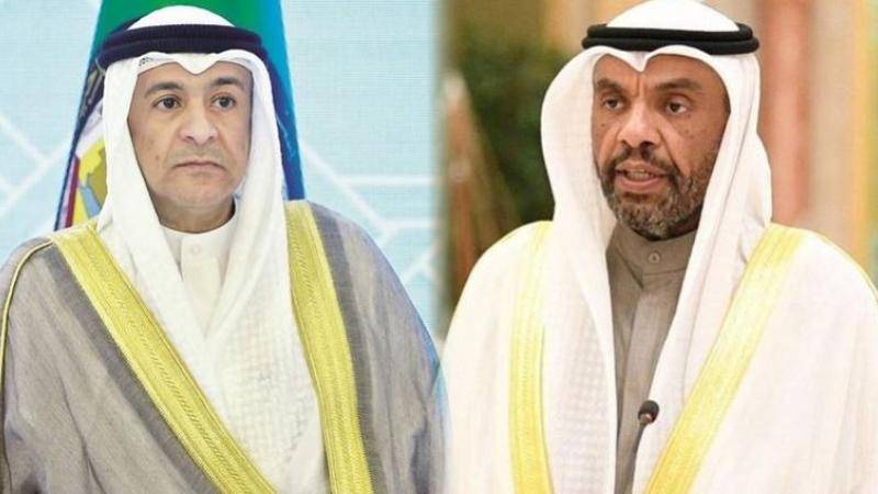 وزير الخارجية الكويتية والأمين العام لمجلس التعاون الخليجي في بيروت