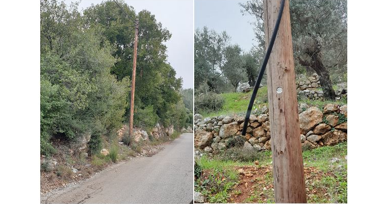 سرقة وتقطيع خطوط الهاتف في هذه المنطقة