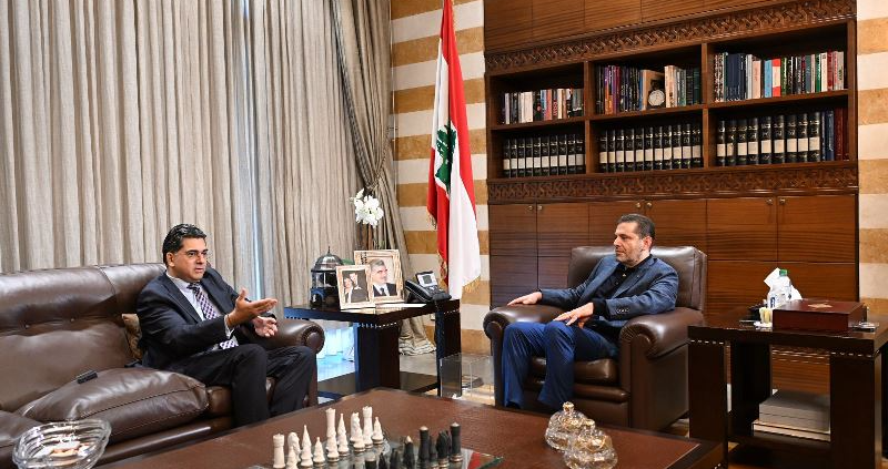الحريري يستقبل وزير الاعلام