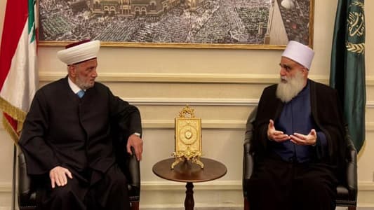 شيخ العقل من دار الفتوى: لنساهم في بناء الدولة وليس هناك فئة مهزومة او منتصرة