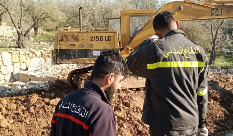انتشال جثامين وأشلاء 5 شهداء من دير ميماس