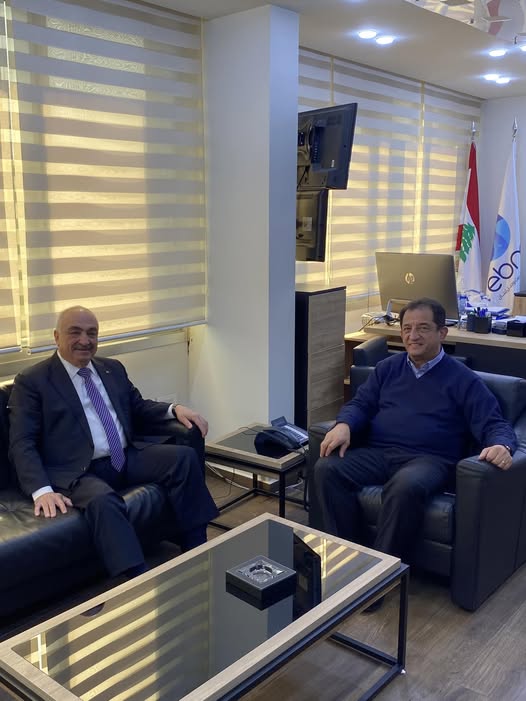 لقاء بين الحجار ومدير عام مؤسسة مياه بيروت وجبل لبنان