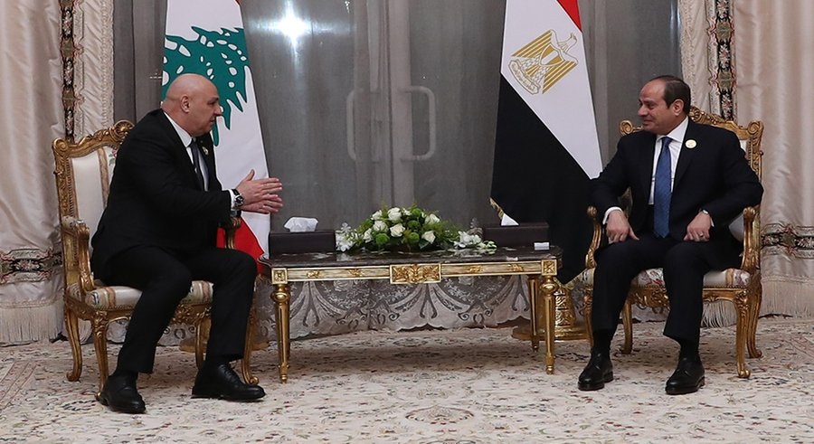 رئيس الجمهورية يبرق الى السيسي: اتمنى ان تلقى قرارات القمة العربية المتابعة والتطبيق