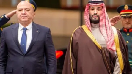 ولي العهد السعودي يستقبل الرئيس اللبناني في قصر اليمامة