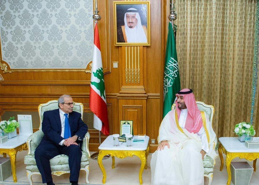 سلام يلتقي ولي العهد السعودي