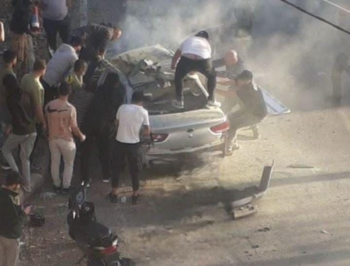 شهيدان في غارة لمسيرة على سيارة ما بين برعشيت وبيت ياحون شمال بنت جبيل