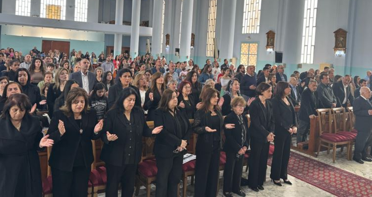 قداس في زغرتا لراحة نفس هدى شديد وزوجها