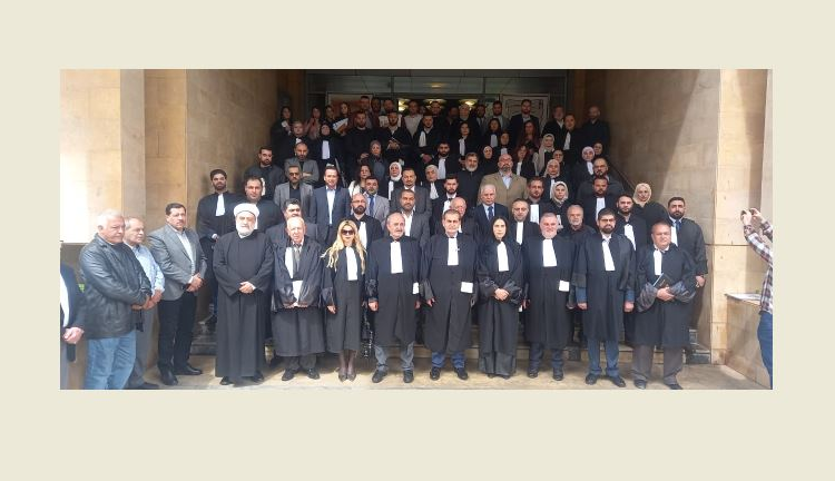 وقفة تضامنية مع أهل غزة أمام نقابة محامي طرابلس