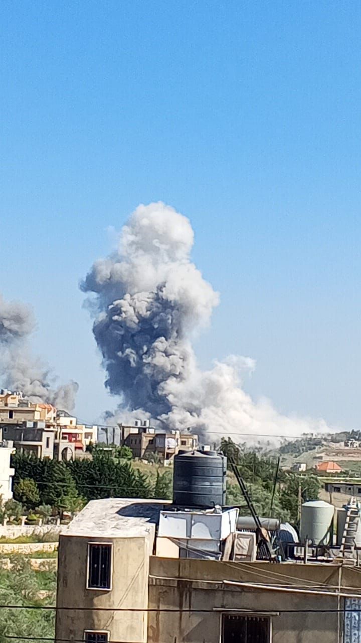 غارات تستهدف المنطقة ما بين يحمر وارنون