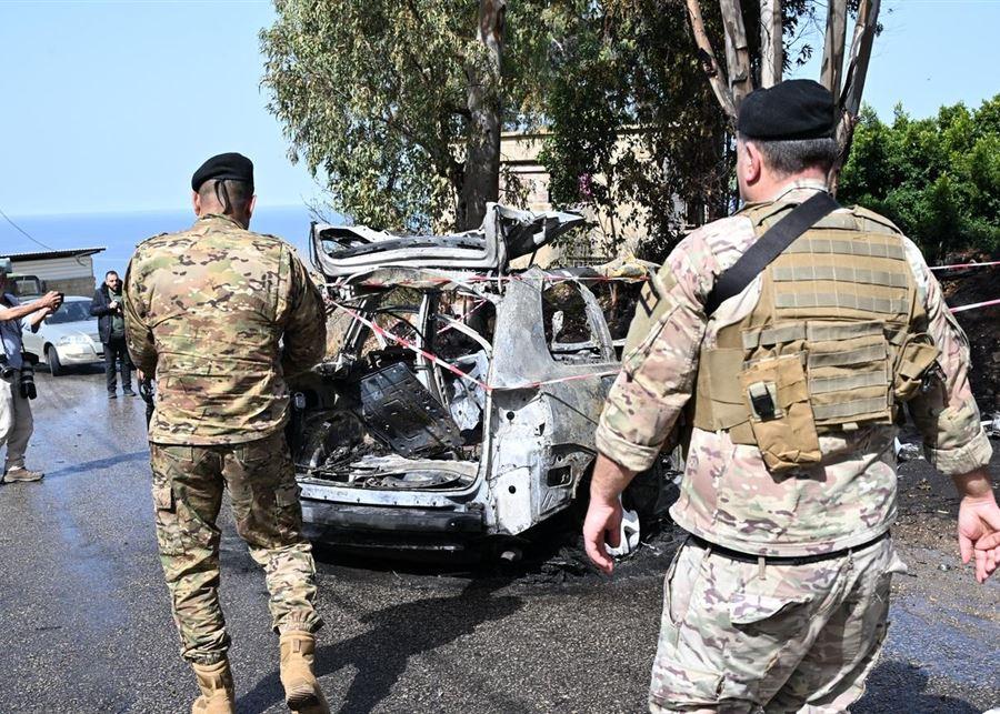 وزارة الصحة: شهيد في الغارة على سيارة في بلدة بعورتة بقضاء عاليه