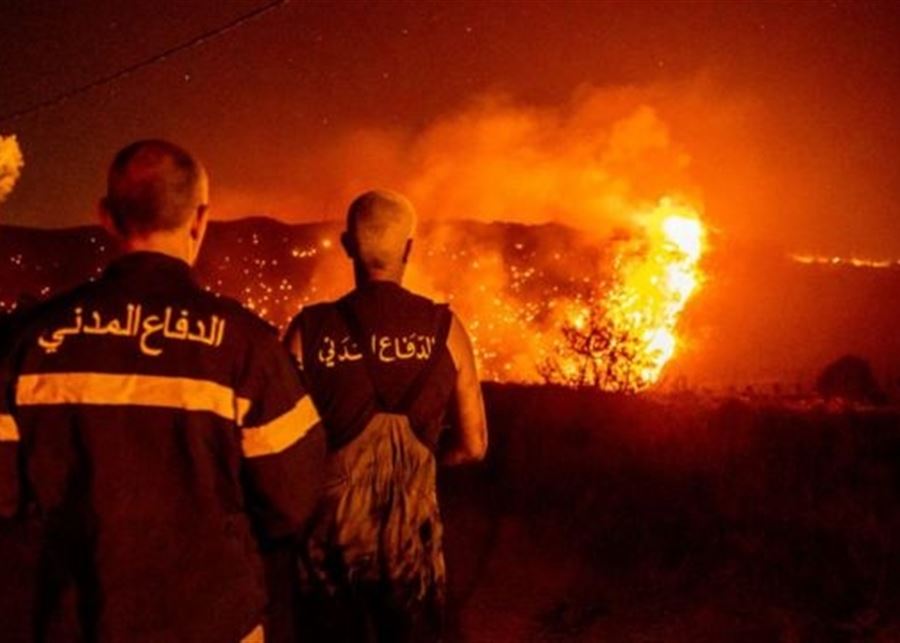 الدفاع المدني: اخماد حريق في وادي سرحمول الوعر بعدما امتدت النيران نحو الأحراج المحاذية للمنازل