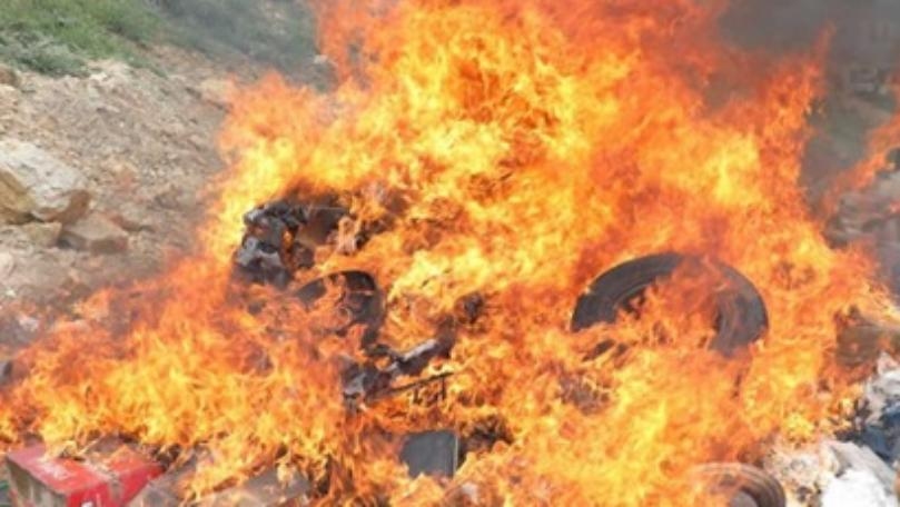 تلف كميّة من المواد المخدّرة المضبوطة