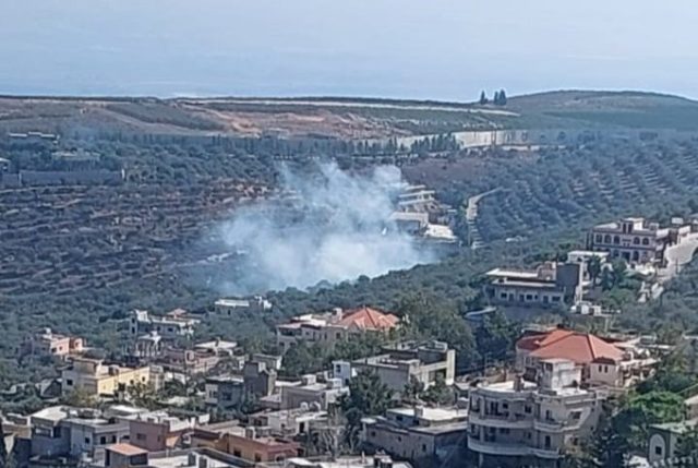 إلقاء 3 قنابل صوتية في محيط أحد المنازل المدمرة في كفركلا