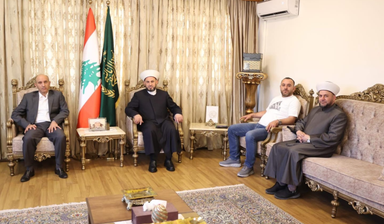 مفتي زحلة يعرض ورئيس فرع مخابرات البقاع للاوضاع