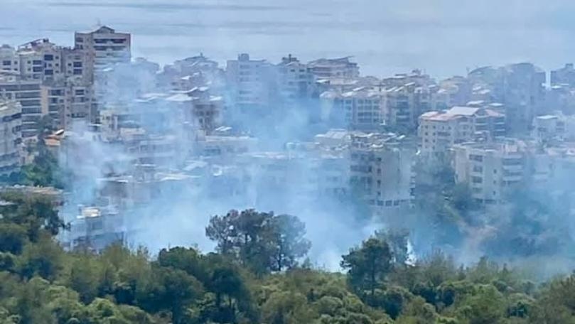 بالصورة: تجدّد الحريق في بشامون أوّل شارع المدارس