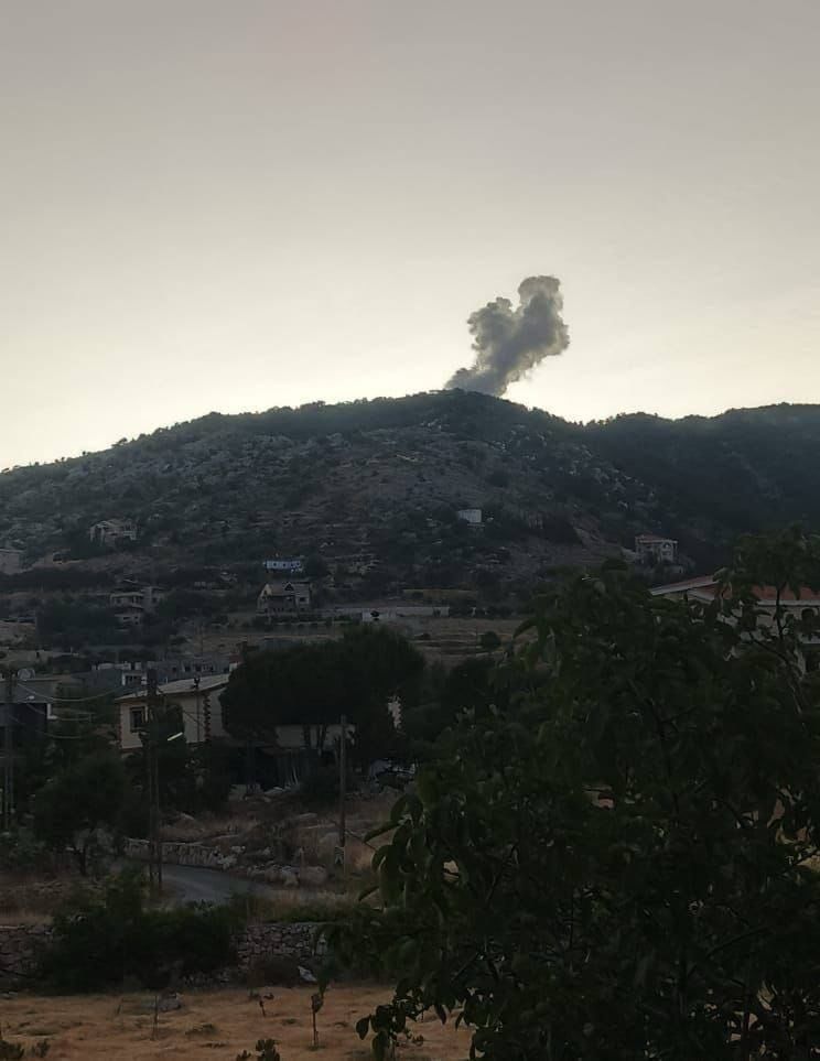 غارة بين شقرا وميس الجبل في القطاع الاوسط