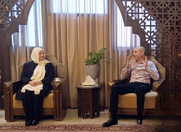 بهية الحريري التقت محافظ  الجنوب منصور ضو