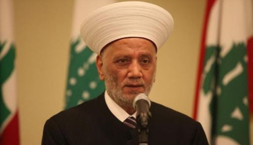 دريان يتلقى اتصالاً من قائد الجيش: دار الفتوى لن تسمح بجر لبنان إلى أتون الفتن الطائفية والمذهبية