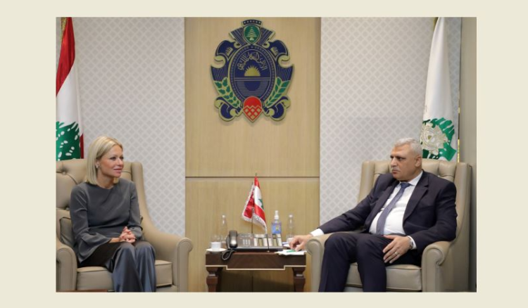 اللواء شقير يبحث وبلاسخارت في المستجدات