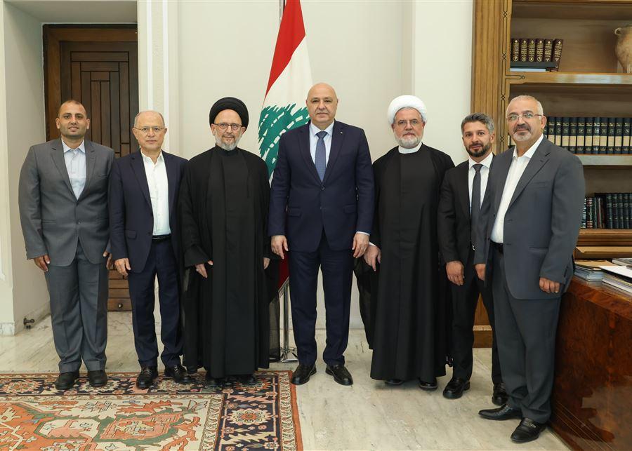 عون استقبل العلامة فضل الله