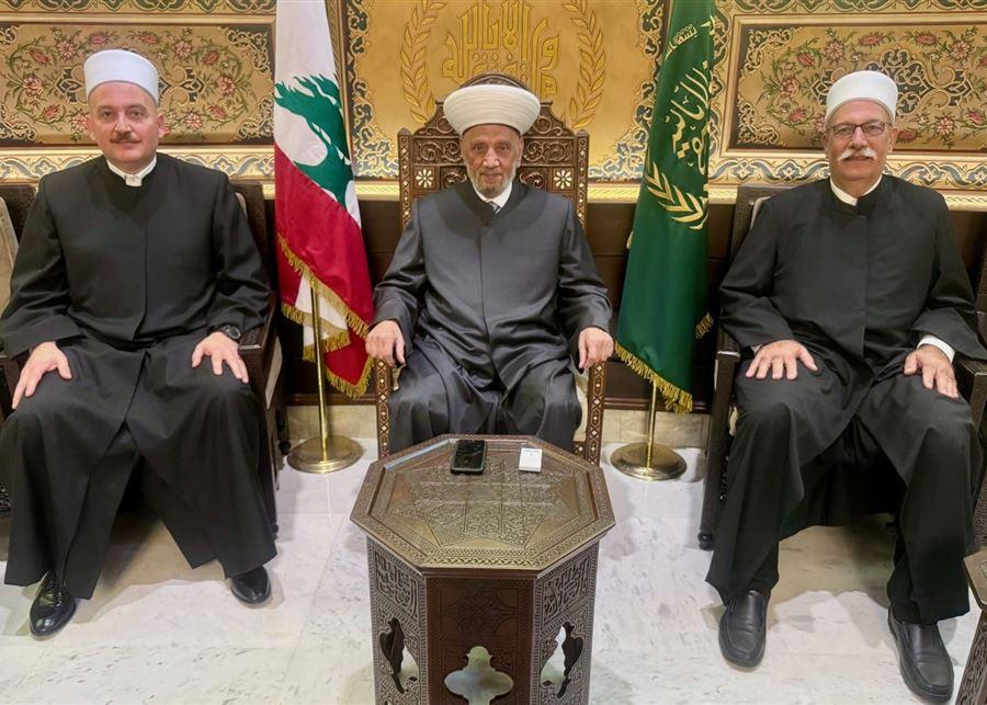 المفتي دريان استقبل وفدا من مشيخة الموحدين الدروز