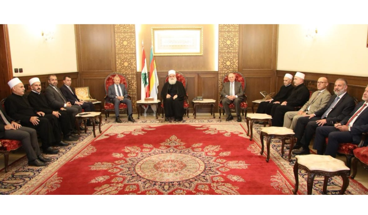 باسيل يزور شيخ العقل: تضامننا مع بعضنا البعض يبعد الخطر عنا