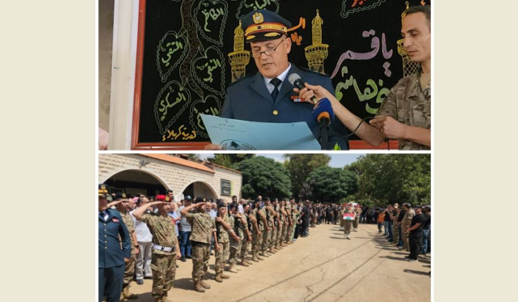 الجيش وأهالي مجدلون يشيّعون الشهيد المجند إبراهيم خليل مصطفى