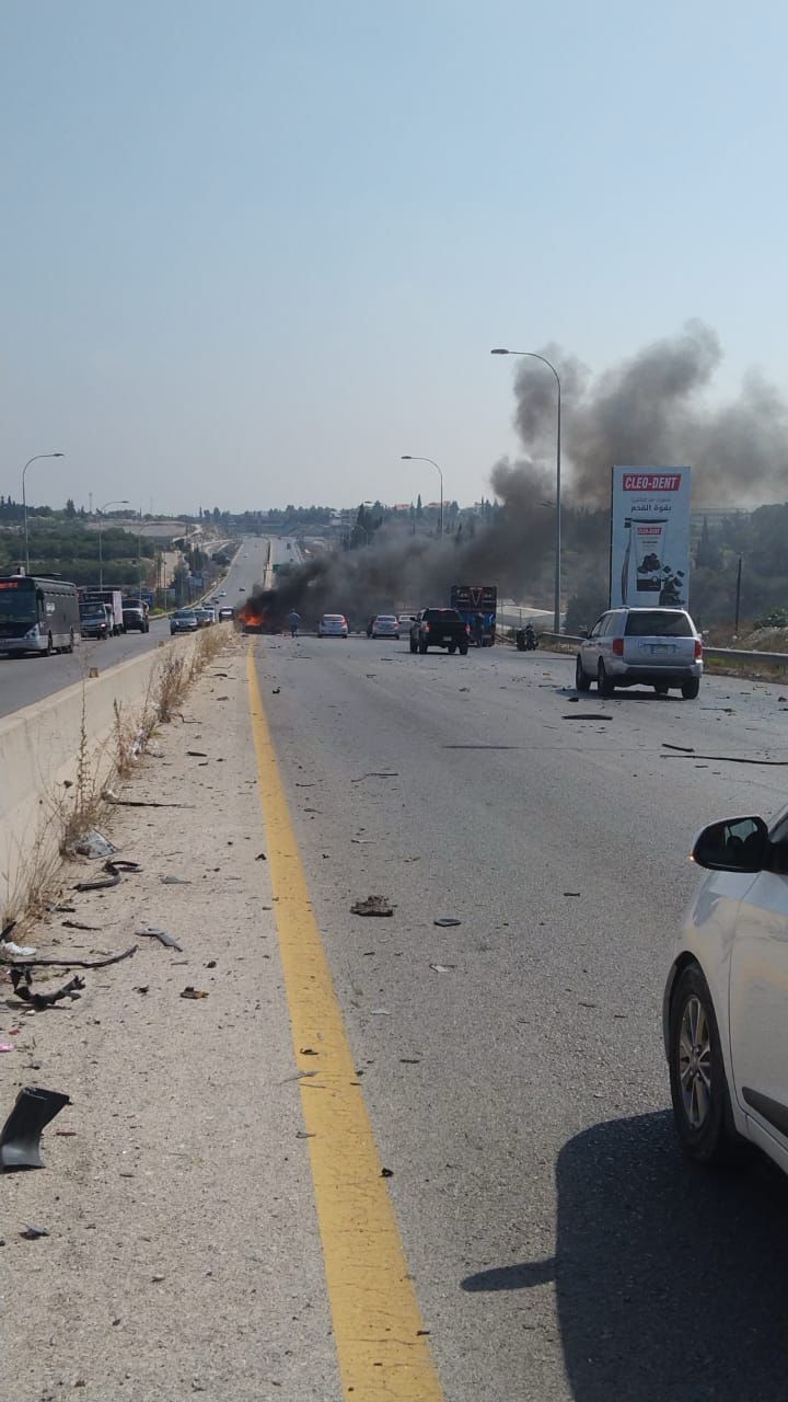 إستهداف سيارة في الزهراني