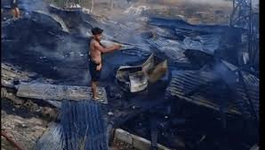 حريق يلتهم منزلين في منطقة البداوي – حارة التنك