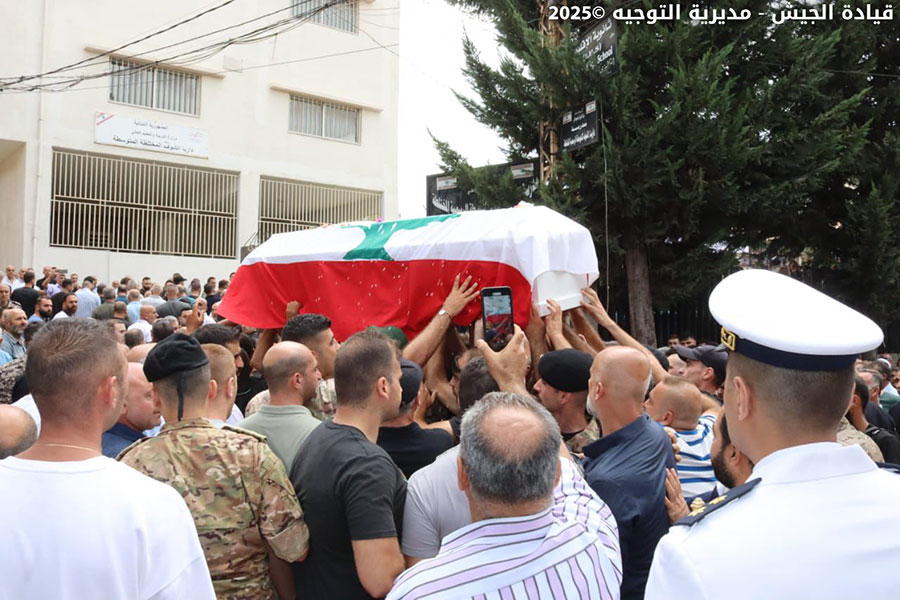 الجيش يشيع شهيديه إسماعيل في داريا والطعيمي في شهابية