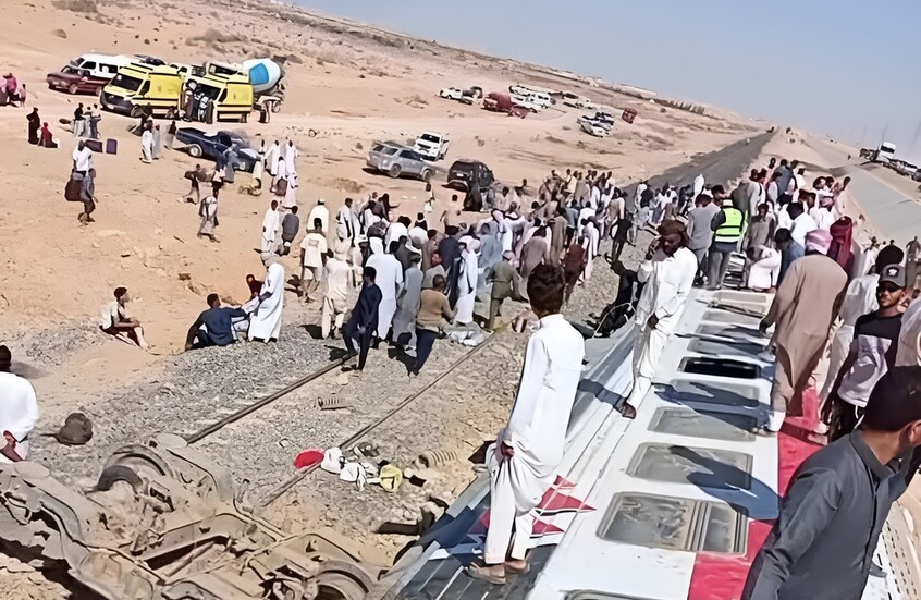 خروج قطار عن مساره في مصر.. وسقوط ضحايا