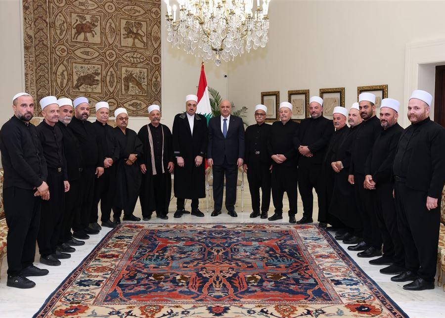 الرئيس عون: لرجال الدين دور في تغذية الخطاب الوطني لمواجهة اللاعبين على الوتر الطائفي لمصالحهم
