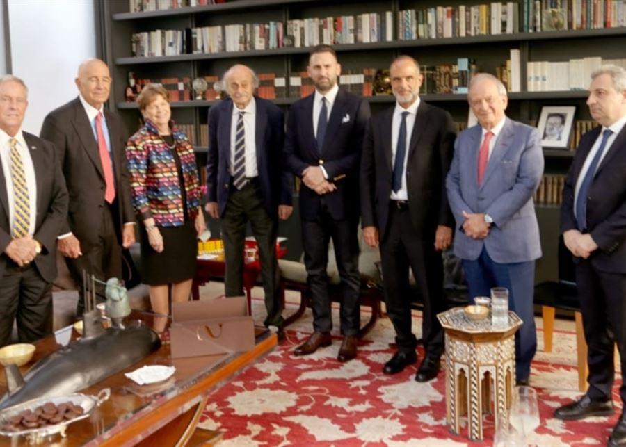 جنبلاط بحث في آخر المستجدات مع براك والوفد الأميركي