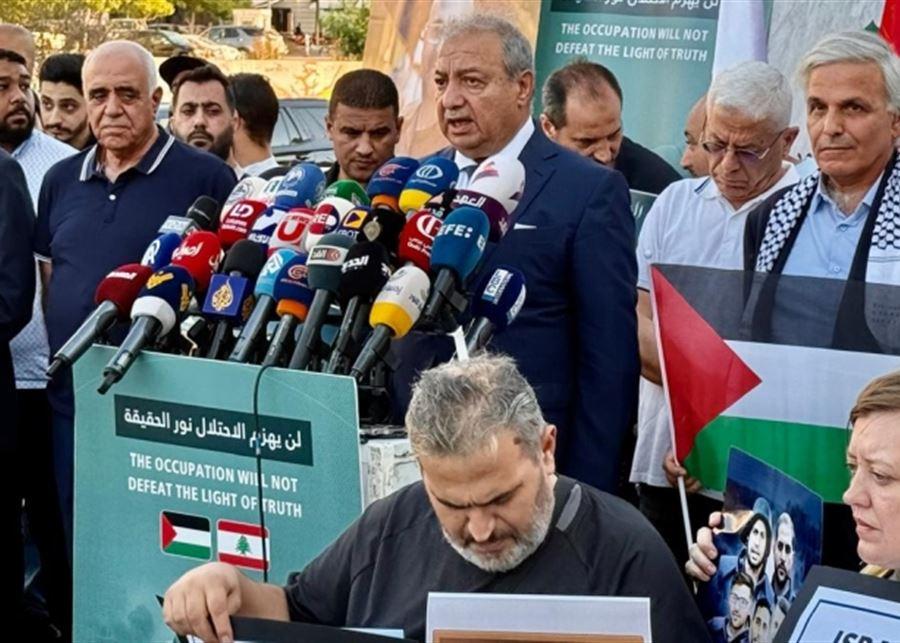 القصيفي في وقفة تضامنية مع الإعلاميين الفلسطينيين في غزة: أين أنتم أيها العرب؟