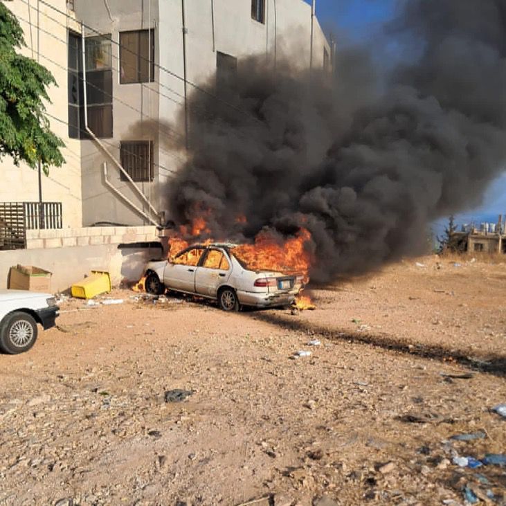 استهداف سيارة بين الجية وبرجا