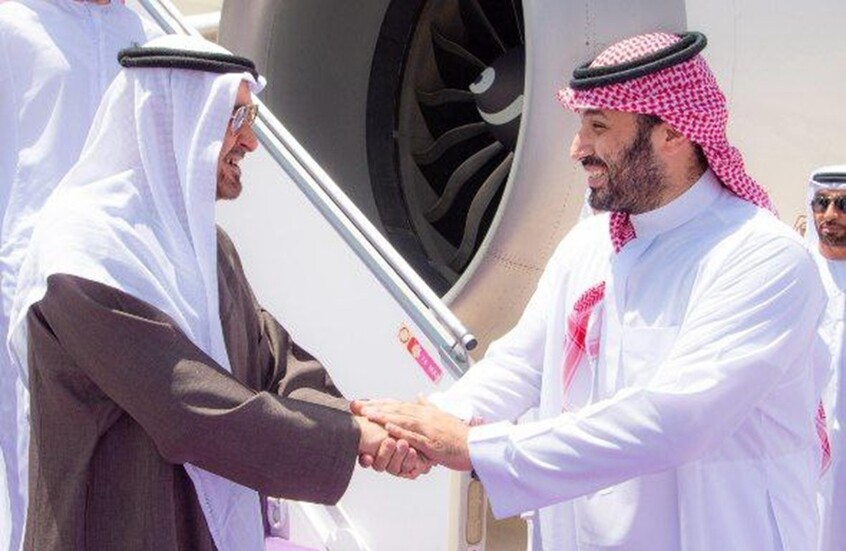 ولي العهد السعودي يستقبل محمد بن زايد في الرياض