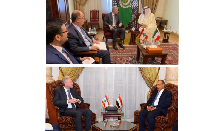 رجي يلتقي في القاهرة نظيريه الكويتي والمصري: الحل في أن يكون السلاح حصريا بيد الدولة