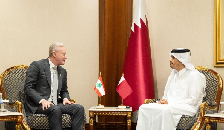 لقاء بين رجّي ونظيره القطري... وتأكيد تضامن لبنان مع قطر
