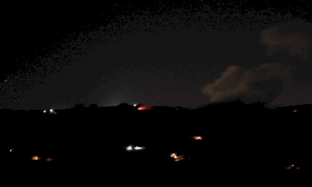 قذائق هاون على منطقة وادي مظلم