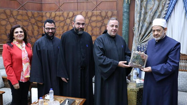 شيخ الأزهر يلتقي وفد الرهبانية الأنطونية وتشديد على ترسيخ العيش المشترك
