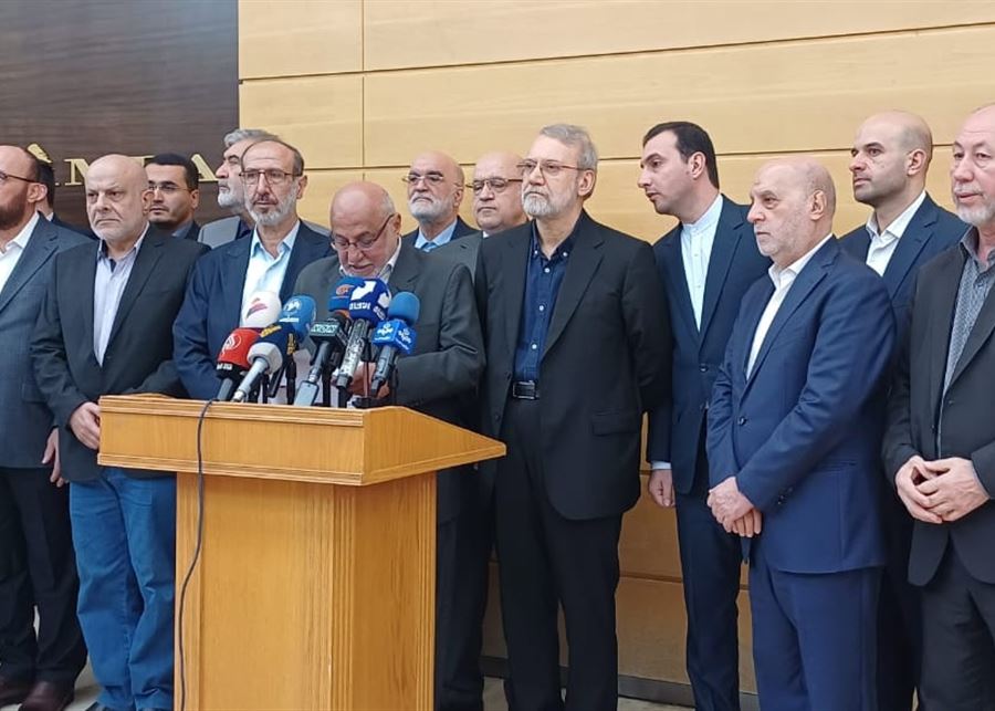 لاريجاني في بيروت للمشاركة في مراسم ذكرى نصرالله وصفي الدين
