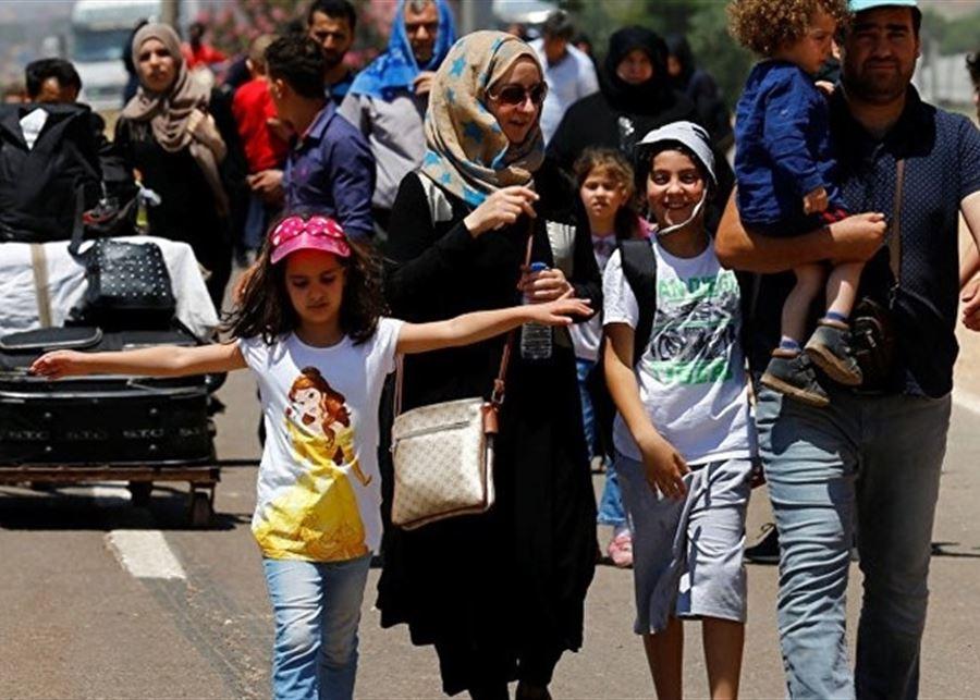 الأمن العام: المرحلة الثالثة من عودة النازحين الخميس