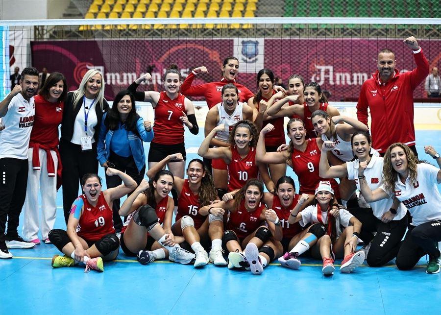 منتخب لبنان للسيدات في الكرة الطائرة يحتفظ بلقب بطولة غرب آسيا