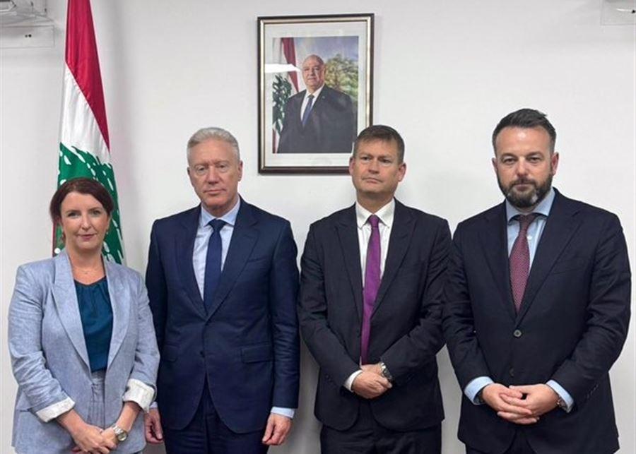 رجي يبحث مع وفد نيابي بريطاني دعم لبنان وترسيم الحدود مع سوريا