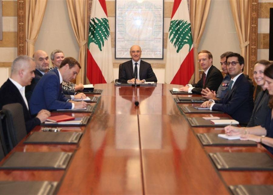 وزير الداخلية يستقبل وفدا أوروبيا و يبحث مع افرام في ملفات إنمائية وخدماتية